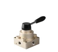 GUOQGXAY Válvula de Giro Manual neumática de Tres Posiciones y Cuatro vías HV-02/03/04 Interruptor Manual de 4HV310-10 Control Manual de Gas de inversión dinámica(4HV210 08)