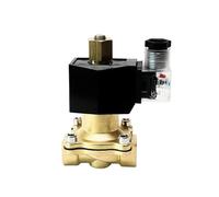 GUOQGXAY Válvula solenoide de latón de 3/8" Normalmente Abierta, Impermeable IP65, DN10, Interruptor eléctrico, válvulas de Agua de 220 V, 110 V, 24 V y 12 V(NPT-240VAC)