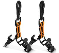 GUOSIYAO Porta Guantes 2Pcs Guante Clip De Bombero Clip De Guante Con Mosquetón Metálico Clip De Guante De Trabajo Para Guantes De Bombero Para Colgar Máscaras Toallas (Naranja doble abrazadera)