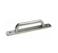 GUOXIAD Manija De Puerta De Acero Inoxidable 304, Manija De Granero Simple, Juego De Tiradores For Gabinete(19cm)