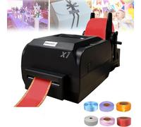 guoyjmm Máquina de impresión de Cinta de Raso 200DPI Impresora Digital de Cinta, Impresora de Etiquetas Máquina de Estampado en Caliente para Envolver Regalos, 25-108mm/12-50mm/12-20mm Ancho,25-108mm