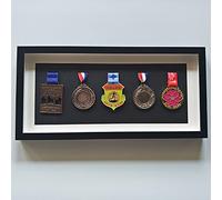 Guoyoocc Caja de exhibición de medallas,Marco de Fotos de Madera Maciza para premios de medallas,los Mejores Regalos para exhibir medallas de Guerra/Militares/Deportivas,4 Estilos,6 Colores