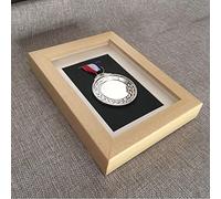 Guoyoocc Caja exhibición medallas,Medalla De Deportes Cuadro,Caja expositora Insignias,para Vitrinas Deportivas/Medallas Militares/Guerra/Medallas Militares,Vitrinas para Colecciones,Marco De Medalla