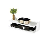 Guoyoocc Mesa de TV Colgante,Estante de TV de Pared,Wireless Router WiFi Caja TV Set-Top Rack Panel de Conexión WiFi Router Shelf,Soporte de Pared WiFi Router Caja de Almacenamiento,7 Estilos