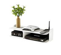 Guoyoocc Mesa de TV Colgante,Estante de TV de Pared,Wireless Router WiFi Caja TV Set-Top Rack Panel de Conexión WiFi Router Shelf,Soporte de Pared WiFi Router Caja de Almacenamiento,7 Estilos