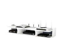 Guoyoocc Mesa de TV Colgante,Estante de TV de Pared,Wireless Router WiFi Caja TV Set-Top Rack Panel de Conexión WiFi Router Shelf,Soporte de Pared WiFi Router Caja de Almacenamiento,7 Estilos