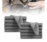 GUOYOU 10 Piezas Paño de Limpieza Mágico,Microfibras Reutilizables Bayetas Cristales Bayetas de Limpieza de Microfibra Sin Rayas,para Limpiar Cristal Espejos Coches Baño Cocinas 20X30cm