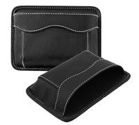 GUOYOU 2 Piezas Organizador lateral para asiento de coche, mini organizador de piel, bolsa lateral de almacenamiento para asiento de coche, adecuado para Móviles, Llaves, Paquete de Tarjetas y Piezas