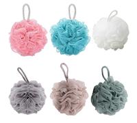 GUOYOU 6 Unidad Esponjas Jabonosas, Esponjas Jabonosas Con Cordón, Begobaño Esponja Jabonosa Suaves Y Muy Espumosas, Aptas Para La Limpieza Diaria De Todo El Cuerpo Exfoliantes Suaves