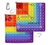 GUOYOU Juguetes sensoriales para ansiedad con burbujas para presionar, multiplicar burbujas, de silicona, para matemáticas, autismo, niños y adultos, aprendizaje y educación