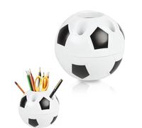 GUOYOU Portalapices Porta Lapices Escritorio Diseño Poroso Cubilete Lapices Organizador Boligrafos Papelería Organizador Escritorio Oficina Hogar Escuela Soporte para Bolígrafo de Fútbol Estudiantes
