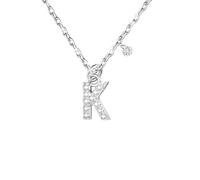 GUOYU Collares Plata de Ley 925 26 A - Z letra,Collares Letras Mujer,Dia De La Madre Collar Mujer Regalo,Regalo para Amiga, Hija, Sobrina, Hermana, Adolescente, Madre, Tía, Madrina, Abuela,pareja (K)