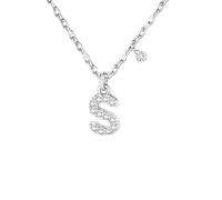GUOYU Collares Plata de Ley 925 26 A - Z letra,Collares Letras Mujer,Dia De La Madre Collar Mujer Regalo,Regalo para Amiga, Hija, Sobrina, Hermana, Adolescente, Madre, Tía, Madrina, Abuela,pareja (S)