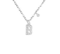 GUOYU Collares Plata de Ley 925 26 A - Z letra,Collares Letras Mujer,Dia De La Madre Collar Mujer Regalo,Regalo para Amiga, Hija, Sobrina, Hermana, Adolescente, Madre, Tía, Madrina, Abuela,pareja (B)