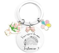 GUOYU Llavero de regalo de testigo, quiero ser mi testigo de boda, ideas de regalos de testigo de boda - Propuesta de llavero Invitación regalo de boda, 1, Talla única