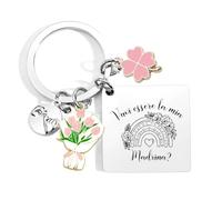 GUOYU - Llavero propuesta madrina para tía, tía quieres ser mi madrina, regalo sentimental anuncio embarazo, idea baby shower o bautismo hija, pensamiento delicado para invitar a convertirse en, 2