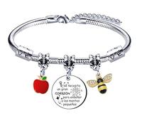 GUOYU Pulsera para Profesoras Pulsera para Maestra Regalo Maestro Regalo Profesora Regalo Graduación Maestro Profesora Regalo de Acción de Gracias Regalo del día del Maestro (1)