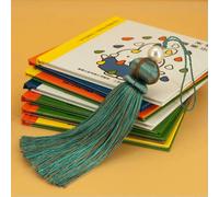 GUOZHAN Lote de 2 borlas de Seda de 14 cm para Coser Cortinas, Accesorios de borlas Grandes y Sencillas, Colgantes de borlas para Llaves, decoración del hogar
