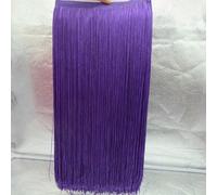GUOZHAN Lote de 2 Metros de 50 cm/100 cm de Largo con Flecos de Encaje para Manualidades, Vestidos Latinos, escenarios, Ropa, Cortinas, Accesorios, Cinta.