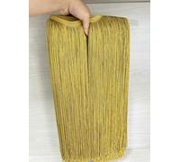 GUOZHAN Lote de 2 Metros de 50 cm/100 cm de Largo con Flecos de Encaje para Manualidades, Vestidos Latinos, escenarios, Ropa, Cortinas, Accesorios, Cinta.