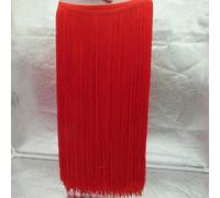 GUOZHAN Lote de 2 Metros de 50 cm/100 cm de Largo con Flecos de Encaje para Manualidades, Vestidos Latinos, escenarios, Ropa, Cortinas, Accesorios, Cinta.
