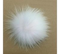 GUOZHAN Pompones de Piel Hechos a Mano para Hacer tú Mismo, para Bufandas, Guantes, Sombreros, Gorras y Mantas.