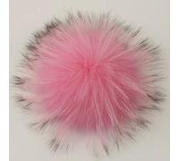 GUOZHAN Pompones de Piel para Sombreros, Bolsos, Zapatos, Bufandas y Accesorios, 14 cm y 15 cm.