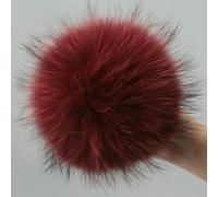 GUOZHAN Pompones de Piel para Sombreros, Gorros con Pompones de Piel y Hebillas, Accesorios para Bufandas DIY