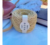 GUOZHAN Rafia Vegetal extrafina de 220 m, Hilo Fino, Tejido a Mano, para Bolso, Gorro de Verano, Hilo de Crochet, Bricolaje, ecológico