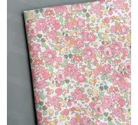 GUOZHAN Tela Liberty con diseño de Flores fragmentadas de Viento, Tela de algodón Puro, Hecha a Mano, para Sombreros, Camisas, Faldas y popelinas.