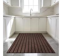 GUOZHEN Felpudo Entrada Casa 65 x 86 cm para Una Entrada Limpia Alfombra para Suelo Secado Rápido y Resistente para Recibidor Pasillo, Cocina, Dormitorio, marrón