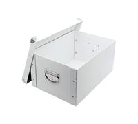 GUOZI Caja de almacenamiento plegable, caja de recuerdos decorativa con tapa y esquinas reforzadas de metal, contenedor de cartón con asas, caja de regalo organizadora para recuerdos, juguetes, fotos,