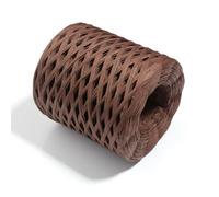 GUOZIF 1 Rollo 200 m Hilo de Paja de Rafia Tejido a Mano, Cuerda de Papel de Hierba para Tejer a Ganchillo, Ideal para Hacer Sombreros, Bolsos de Playa, Hornear, Regalos, embalajes.