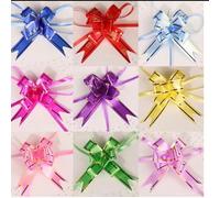GUOZIF 10 Lazos de Flores con Cinta para Tirar para Fiestas, Bodas, Celebraciones y Decoraciones para Envolver Regalos