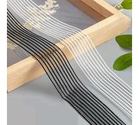 GUOZIF Banda elástica Transparente de Alambre de Pescado de 10 m Que se Puede Ajustar al Cuerpo y es un cinturón de Malla Transpirable para Bricolaje, Ropa Interior, Accesorios de Costura.