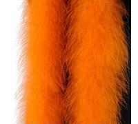 GUOZIF Boa de Plumas de marabú Blanca de 4 Yardas para Chal, Cinta de Pluma de Pavo esponjosa, decoración de Vestido de Boda y Carnaval, Plumas artesanales DIY