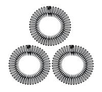 Guozihao Diademas flexibles elásticas para mujer (3 unidades), color negro