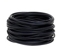 Guozihao Pulsera de silicona para el pelo, 30 unidades, tamaño adulto, estilo retro, color negro sólido, estilo años 80, para hombres, mujeres, recuerdos de fiesta (30)