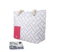 Guozyly Bolsa de la compra de vino, bolsa de vino con grifo, bolsa de picnic con compartimento a prueba de fugas y aislamiento, la bolsa 2 en 1 - bolsa de almuerzo, gris, Bolsa de almacenamiento para