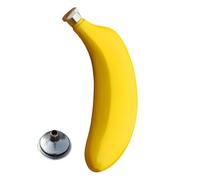 Gupcaqosjw Botellas de Licor | Recipiente De Vino De 150ml En Forma De Plátano De Moda,Botella Decorativa de Acero Inoxidable de Bolsillo, Contenedor Bebidas Portátil Antifugas para Licores