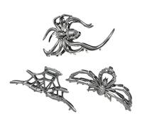 Gupcaqosjw Clips de garras de Halloween para mujer | Pinzas portátiles para el pelo, 3 unidades de horquillas de Halloween para mujeres, jóvenes, viajes, fitness, bailes