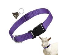 Gupcaqosjw Collar de Cabra Show, Collares de ovejas Ajustables - Suministros Antideslizantes de Campana de pastoreo para la Granja Caza de Cabra entrenando Animal Pastura de Mascota Pastura