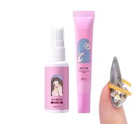 Gupcaqosjw Pegamento Fuerte de Uñas | Set adhesivo para uñas de los pies,Removedor De Uñas Postizas,Destinado a mujer, joven, novia, dama, madre, bodas, hogar, manicura, servicio de salón, reparación