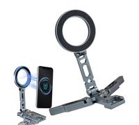 Gupcaqosjw Soporte Magnético para Teléfono,Soporte De Escritorio con Imán Fuerte para Smartphone | Accesorio para Cámara De Teléfono para Grabar Filmar Hacer Vlogs Viajes Camping Gimnasio Oficina