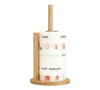 Gupcaqosjw Soporte para toallas de papel de madera | Estante para colgar papel de cocina, soporte para rollo de toallas de baño, organizador | Portarrollos de papel de madera para encimera de pie para