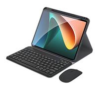 GUPENAA Funda con Teclado Español Ñ para Huawei M6 10.8 / MatePad 10.8, Teclado inalámbrico Desmontable magnético con Soporte para lápices, Cubierta Protectora Ligera de PU Delgada,Negro