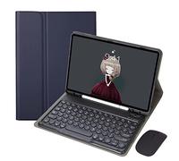 GUPENAA Funda con Teclado Español Ñ para iPad 10.2 "9th/8th/7th Generation Air 3rd Gen/Pro 10.5 Pulgadas, Teclado inalámbrico magnético Desmontable con Soporte para lápices,Azul