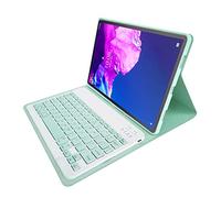 GUPENAA Funda con Teclado para Lenovo Tab E 10 1", Slim Lightweight Stand Cover con Teclado Bluetooth Desmontable Magnéticamente,Verde