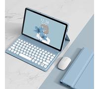 GUPENAA Funda con Teclado para Lenovo Tab P11 (2nd Gen)/Plus 11.5" 2023, Contiene Ñ, Teclado Magnético Desmontable con Ratón Bluetooth, Bonito Teclado de Tapa Redonda,Azul