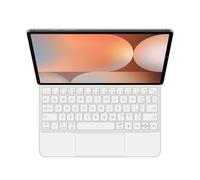 GUPENAA Funda con Teclado para Samsung Galaxy Tab S10 FE/S9/S9 FE/S8/S7 11'', Contiene Ñ, Soporte Flotante Mágico Voladizo, Retroiluminación 7 Colores, Trackpad Integrado,Blanca,Portuguese